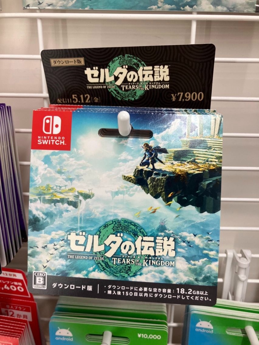 《塞尔达传说：王国之泪》下载卡在日本发售，揭示了两名角色的新照片